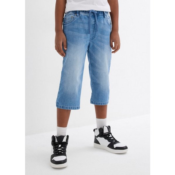 bonprix Bermudas aus Baumwolle, Polyester und Elasthan, Slim Fit Passform