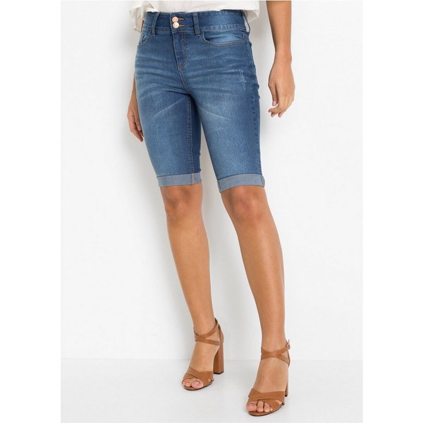 bonprix Bermudas aus Baumwolle mit Elasthan, schmale Passform