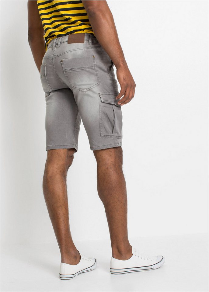 bonprix Bermudas aus Baumwolle und Polyester, mit Used-Effekt, regular fit – Bild 2 von 5
