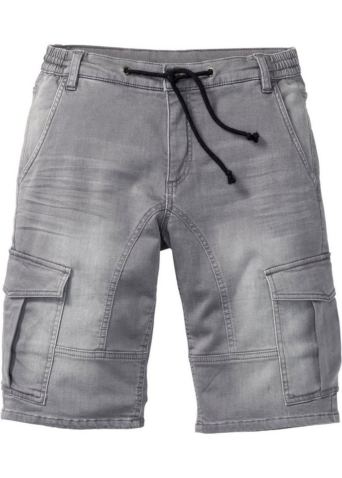 bonprix Bermudas aus Baumwolle und Polyester, mit Used-Effekt, regular fit – Bild 5 von 5