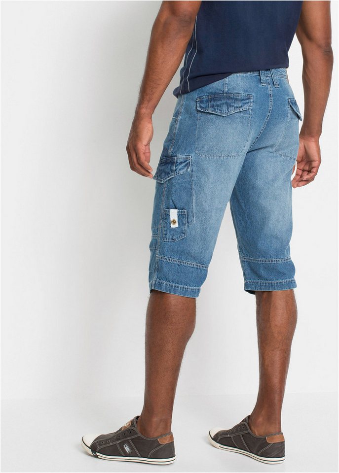 bonprix Bermudas aus Baumwolle, Relaxed Fit, im Denim-Look – Bild 2 von 5