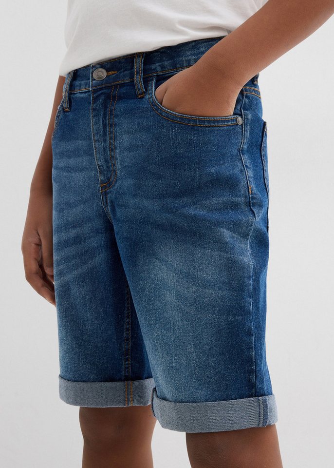 bonprix Bermudas aus Stretch-Material, Slim fit Passform, verstellbarer Taillenbund – Bild 2 von 5