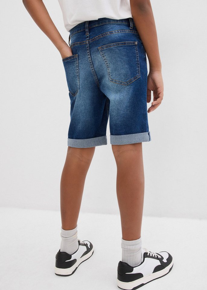 bonprix Bermudas aus Stretch-Material, Slim fit Passform, verstellbarer Taillenbund – Bild 3 von 5