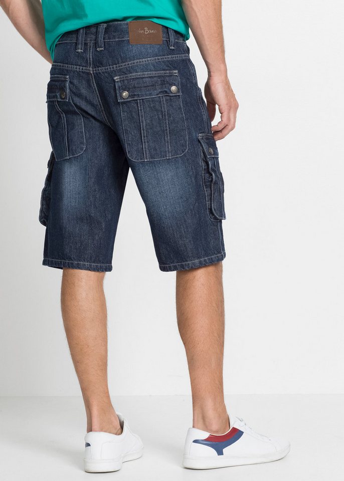 bonprix Bermudas mit Used-Effekt, regular fit, aus Baumwolle – Bild 2 von 5