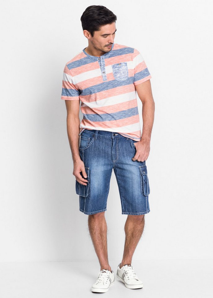 bonprix Bermudas mit Used-Effekt, regular fit, aus Baumwolle – Bild 5 von 5