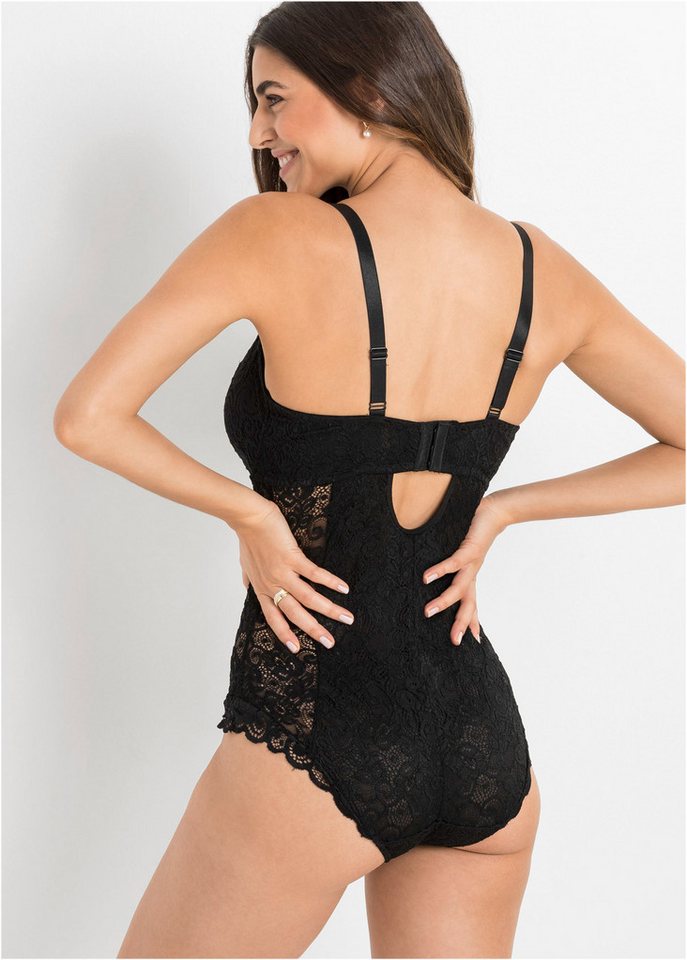bonprix Body mit edler Spitze, figurbetonte Passform – Bild 2 von 5