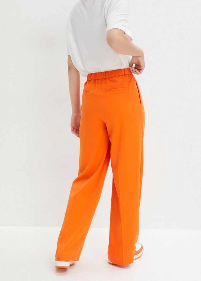 bonprix Bundfaltenhose aus Polyester, Viskose und Elasthan, Loose Fit, festlicher Stil – Bild 2 von 5