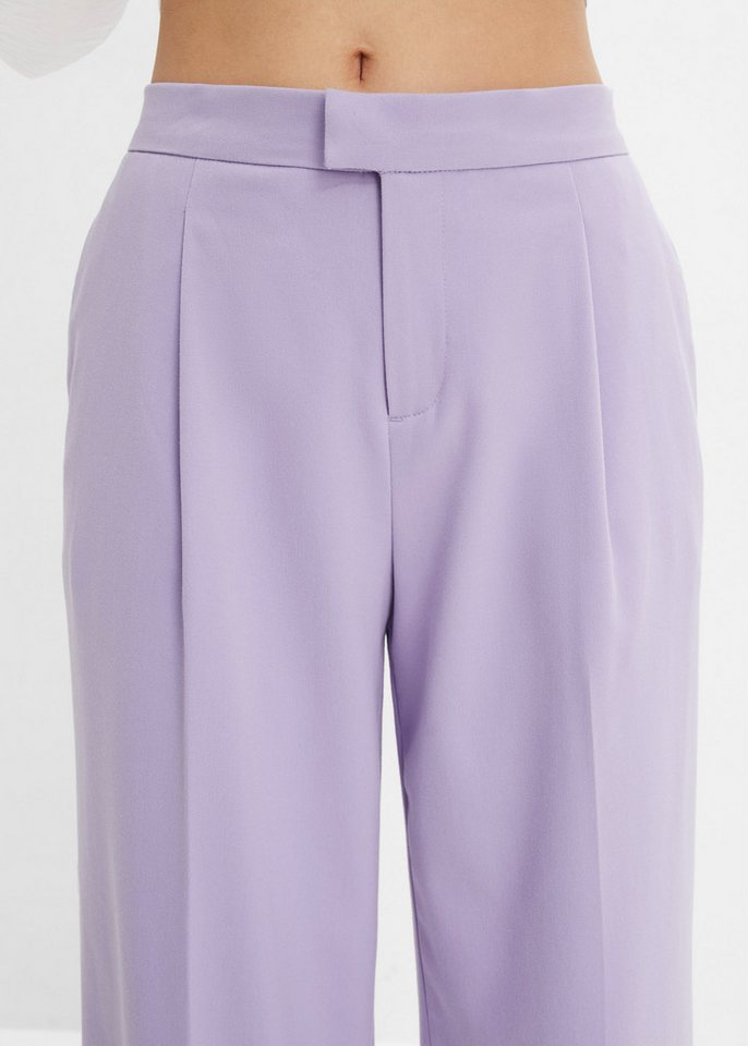 bonprix Bundfaltenhose aus Polyester, Viskose und Elasthan, Loose Fit, festlicher Stil – Bild 3 von 5