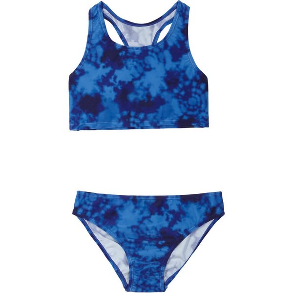 bonprix Bustier-Bikini (Set, 2-St) sportlicher Batik-Look, mit Elasthan-Anteil