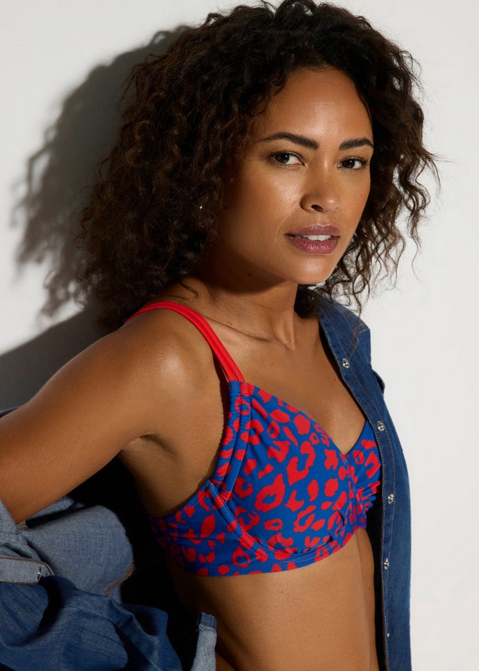 bonprix Bustier-Bikini (Set) mit Bügel, im Leo-Design, sportlicher Stil, aus Polyamid und Elasthan – Bild 4 von 5