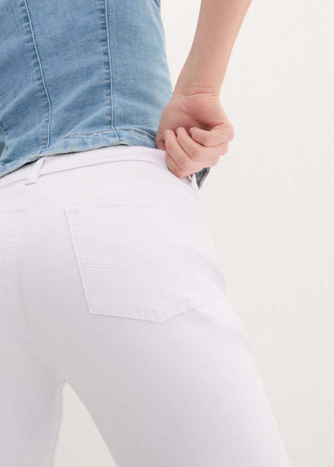 bonprix Caprijeans 3/4-Capri-Look, Five-Pocket Style, Regular Fit, schmale Beinform – Bild 4 von 5
