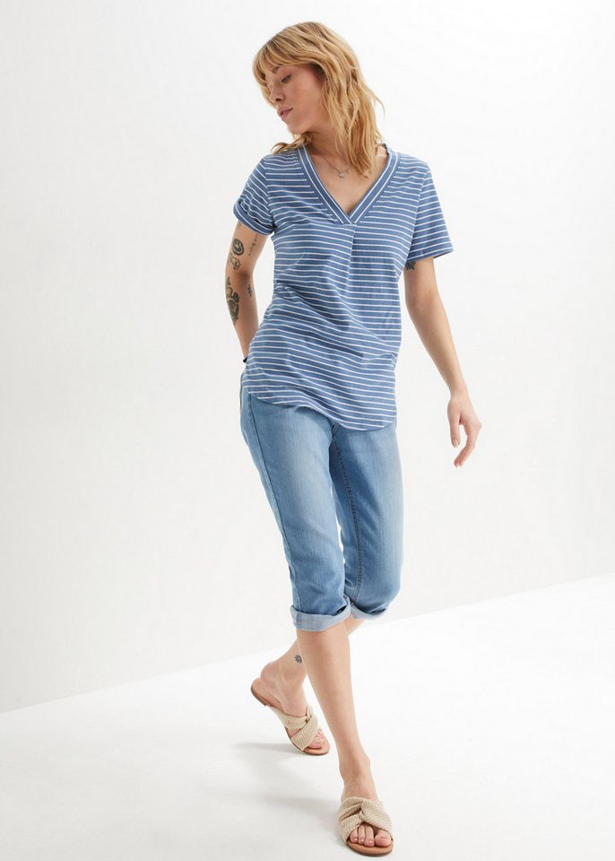 bonprix Caprijeans Slim Fit Passform, erhältlich in mehreren Größen, mit Stretch-Anteil – Bild 5 von 5