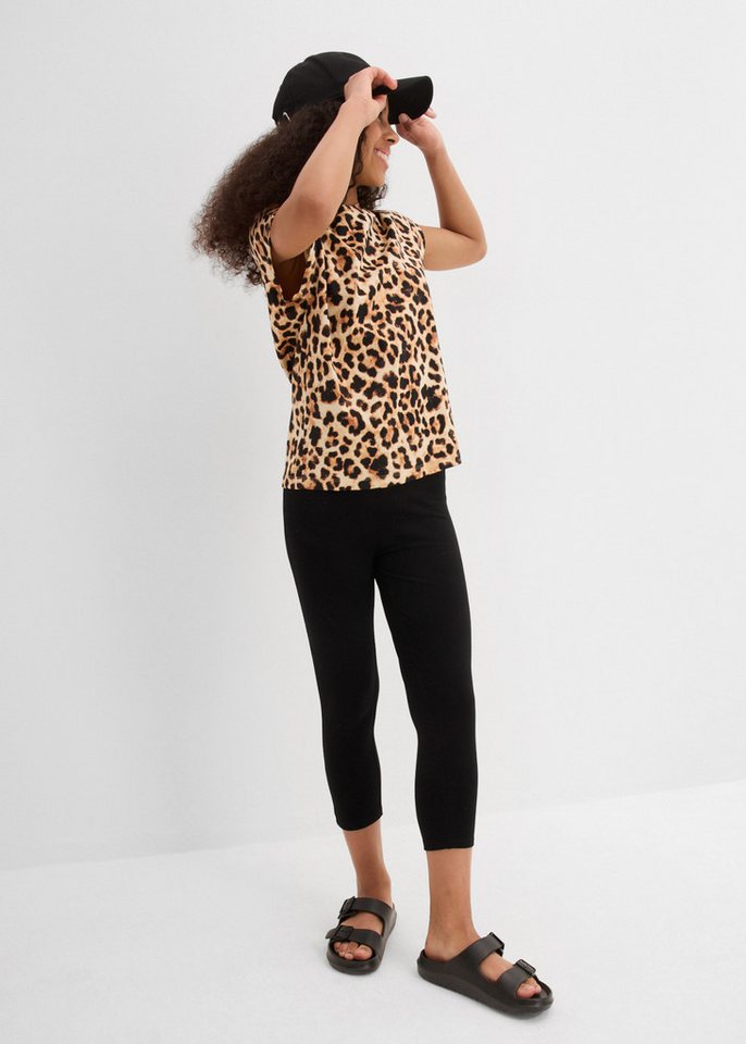 bonprix Caprileggings (Packung, 2er) aus Baumwoll-Mix, Skinny Fit, Capri-Länge, im 2er-Pack – Bild 5 von 5
