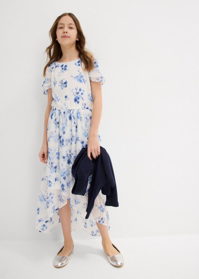 bonprix Chiffonkleid aus Chiffon, mit elastischer Taille – Bild 3 von 5