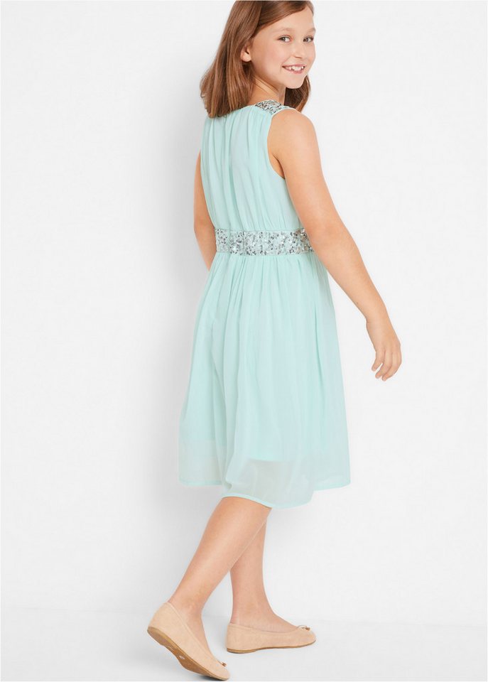 bonprix Chiffonkleid aus Chiffon, mit elastischem Bündchen, gefüttert – Bild 2 von 5