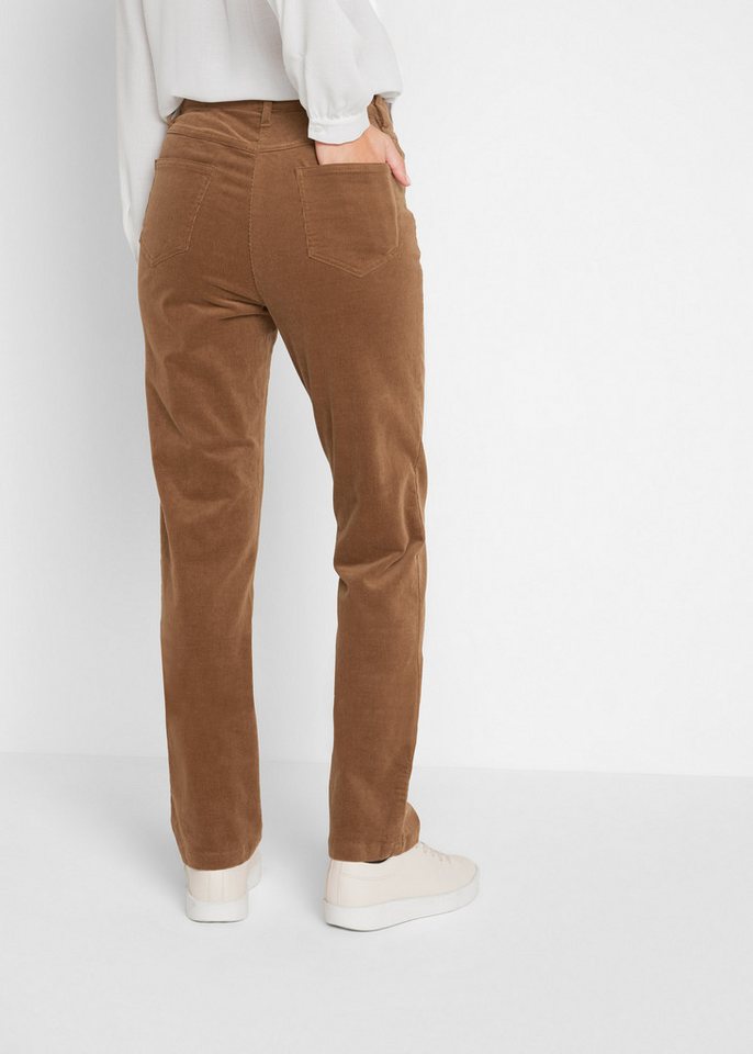 bonprix Cordhose aus Stretch-Material, Slim Fit, mit Eingrifftaschen – Bild 2 von 5
