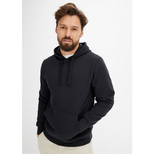 bonprix Hoodie mit Kängurutasche, in weicher Qualität
