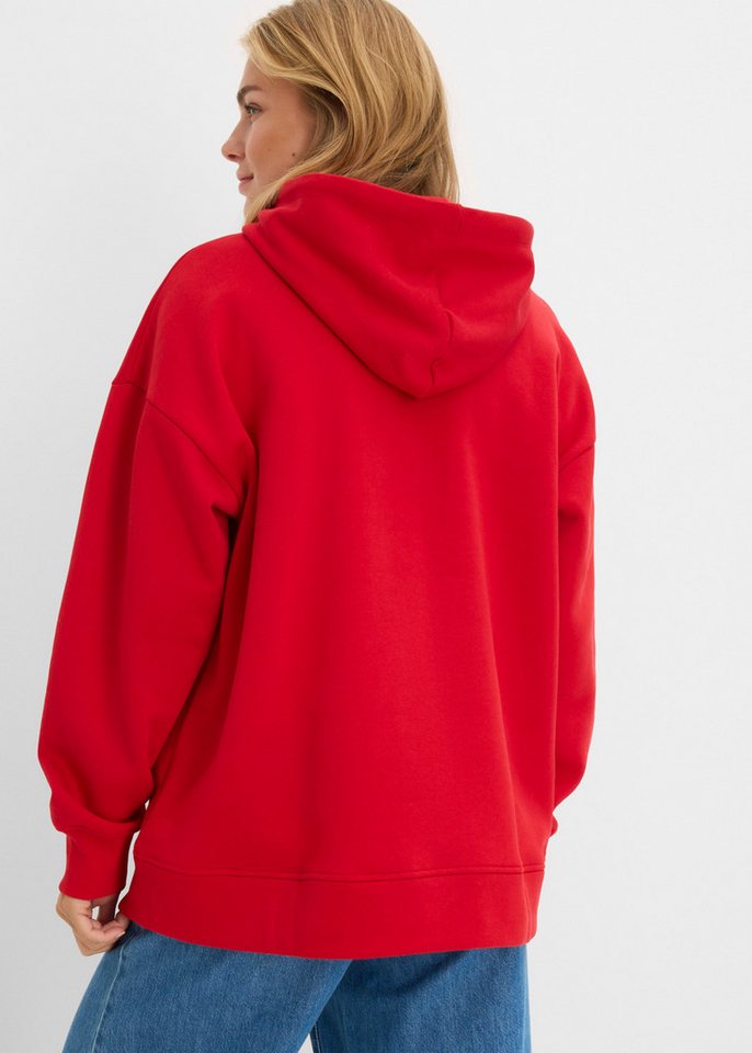 bonprix Hoodie Oversize-Passform, mit Druck, Langarm, aus Baumwolle, im Casual-Stil – Bild 2 von 5