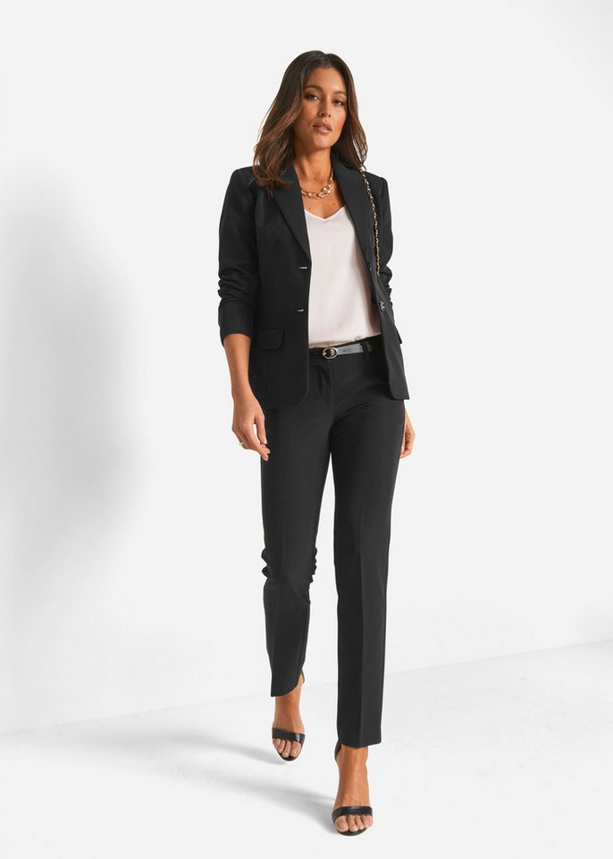 bonprix Hosenanzug (Set, 2-tlg) bestehend aus Blazer und Hose, vollständig gefüttert, schmale Passform – Bild 5 von 5