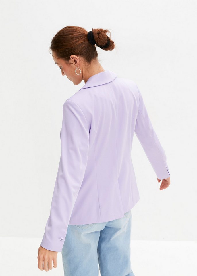 bonprix Jackenblazer eleganter Look, schmale Passform, aus Polyester und Elasthan – Bild 3 von 5