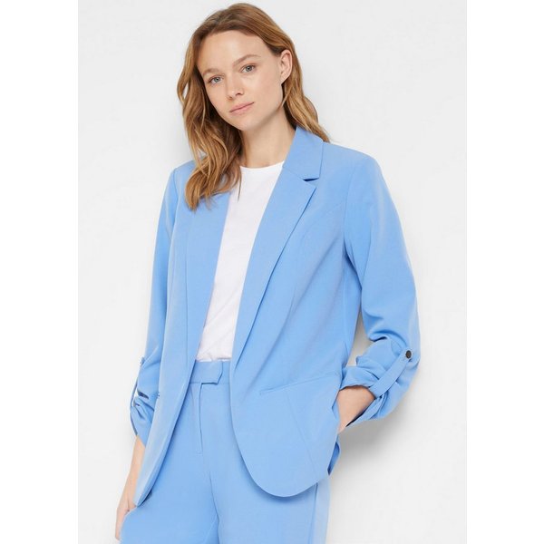 bonprix Jackenblazer mit klassischem Reverskragen, mit Stretch-Material, Krempelärmel