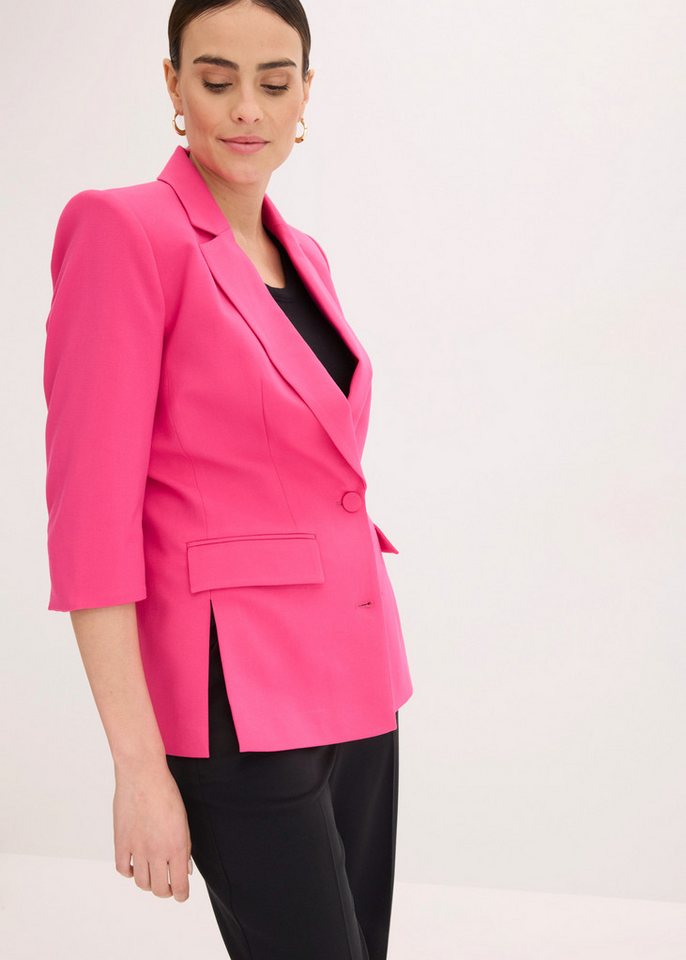 bonprix Jackenblazer mit Reverskragen, Loose Fit Passform – Bild 2 von 5