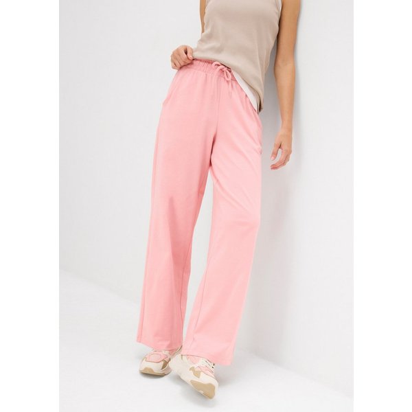 bonprix Jerseyhose aus Baumwolle, lockere Passform, weites Bein, Casual Stil