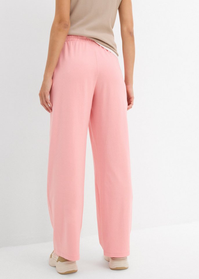 bonprix Jerseyhose aus Baumwolle, lockere Passform, weites Bein, Casual Stil – Bild 2 von 5