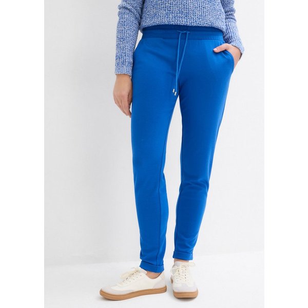 bonprix Jerseyhose aus Viskose, Polyester und Elasthan, mit Bequembund und Kordelzug
