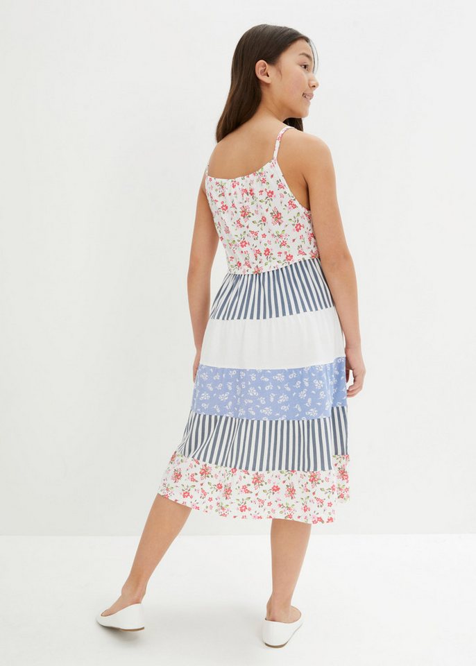 bonprix Jerseykleid aus Baumwolle, ärmellos, mit Rundhalsausschnitt, elastisch – Bild 2 von 4