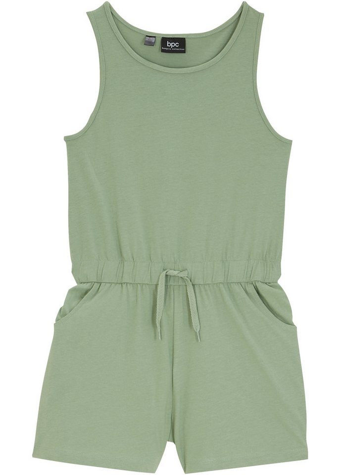 bonprix Jumpsuit bequemer Schnitt, elastische Taille mit Kordelzug, ärmellos – Bild 4 von 4
