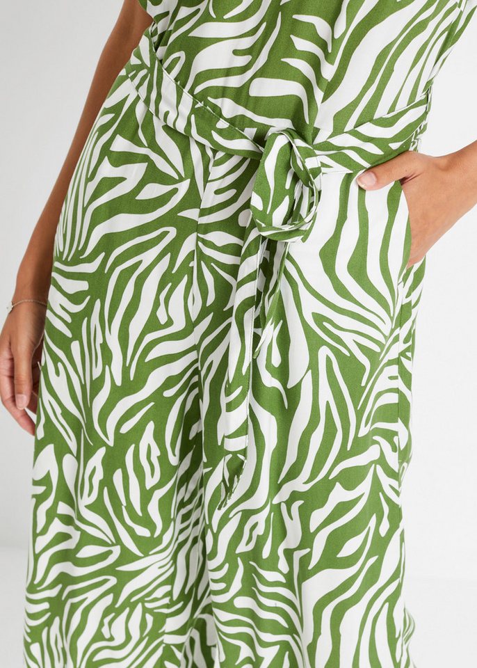 bonprix Jumpsuit mit modischem Druck, aus Viskose, figurumspielende Passform – Bild 3 von 5