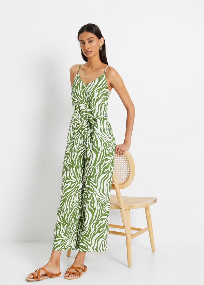 bonprix Jumpsuit mit modischem Druck, aus Viskose, figurumspielende Passform – Bild 5 von 5