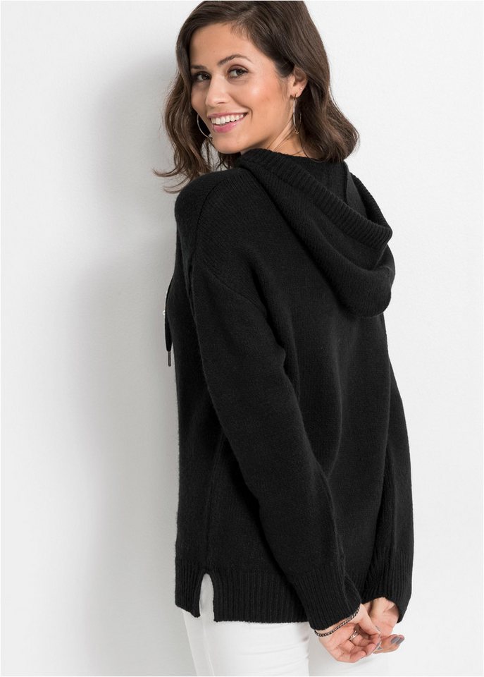 bonprix Kapuzenpullover aus Polyacryl, Polyamid und Polyester, mit Kapuze, Oversize-Design – Bild 2 von 5