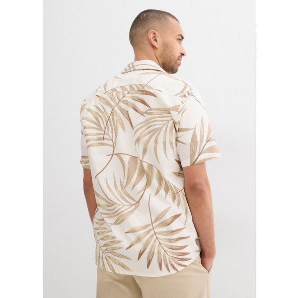 bonprix Kurzarmhemd mit floralem Print, aus reiner Baumwolle, Regular Fit, im Casual-Stil