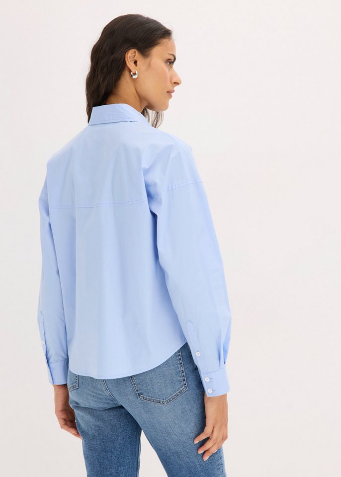 bonprix Langarmbluse locker geschnittene Hemdbluse, in Hüftlänge, Loose Fit, mit Langarm – Bild 2 von 5