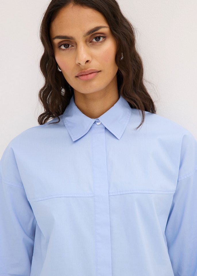 bonprix Langarmbluse locker geschnittene Hemdbluse, in Hüftlänge, Loose Fit, mit Langarm – Bild 4 von 5