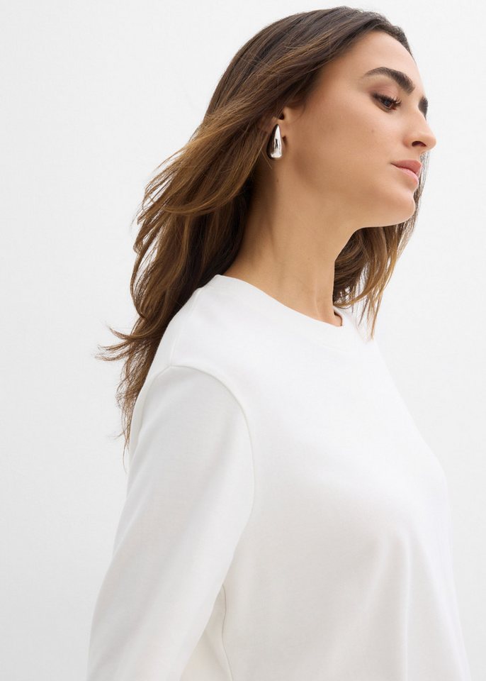 bonprix Langarmshirt Oversize-Passform, aus reiner Baumwolle, im Casual-Stil – Bild 4 von 5