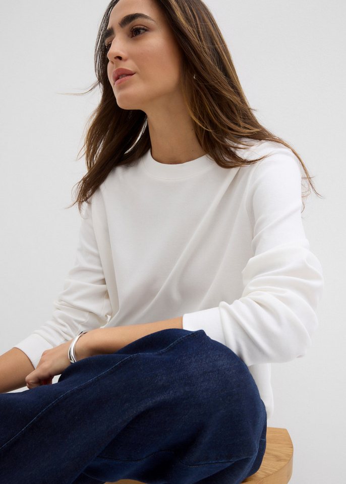 bonprix Langarmshirt Oversize-Passform, aus reiner Baumwolle, im Casual-Stil – Bild 5 von 5