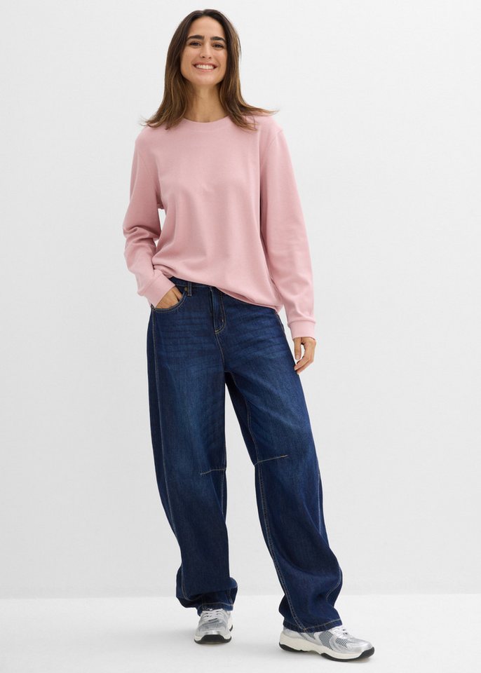 bonprix Langarmshirt Oversize-Passform, aus reiner Baumwolle, im Casual-Stil – Bild 5 von 5