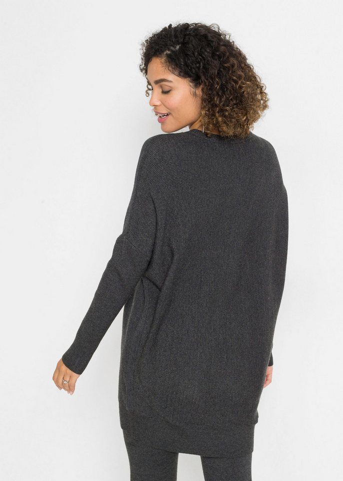 bonprix Longpullover aus Viskose-Mix, mit Langarm, für Wintermode, Oversize Passform – Bild 2 von 5