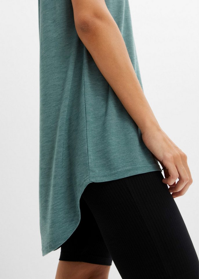 bonprix Longshirt lässige Passform, längeres Rückenteil, abgerundeter Saum – Bild 4 von 5