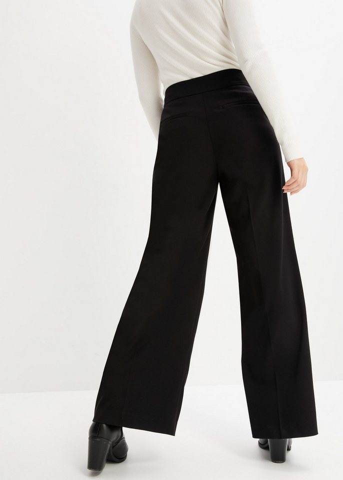 bonprix Marlene-Hose aus Polyester, Viskose und Elasthan, Regular Fit, weites Bein – Bild 2 von 5