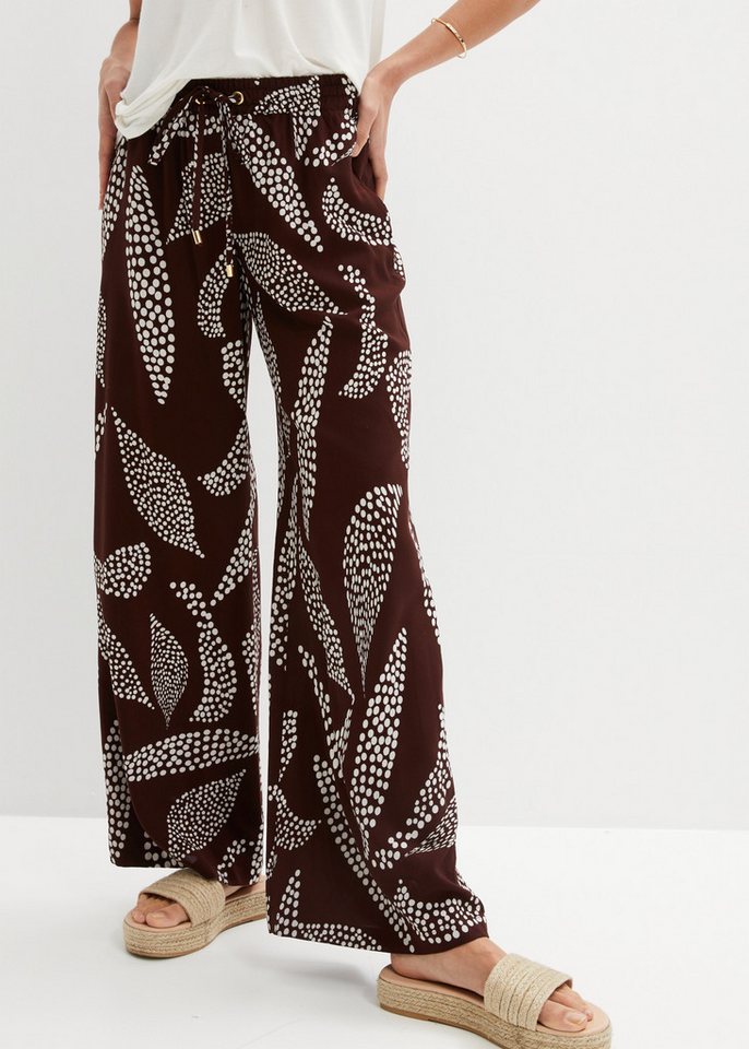 bonprix Marlene-Hose aus Viskose, loose fit, mit Schnürung, in vielen Größen erhältlich – Bild 2 von 5