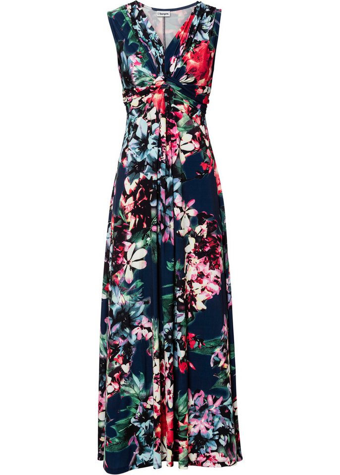 bonprix Maxikleid figurumschmeichelnd, elegant, tolles Knoten-Detail, Blumenprint – Bild 2 von 2