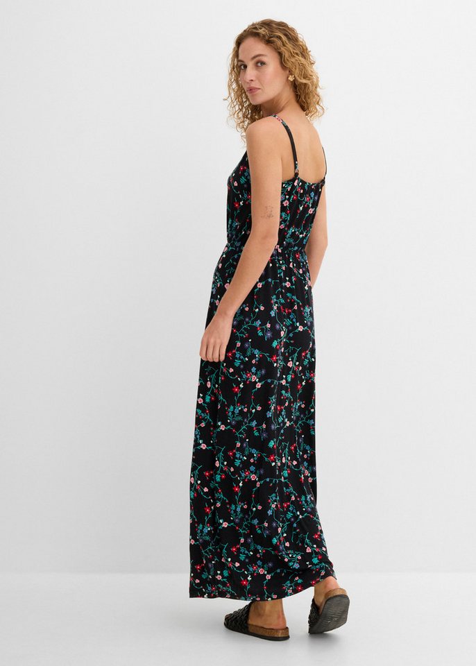 bonprix Maxikleid regular fit, ohne Ärmel, aus Viskose und Elasthan, Maxikleid-Länge – Bild 2 von 5