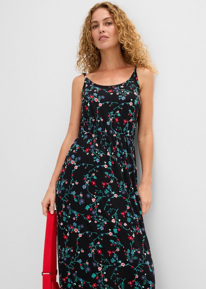 bonprix Maxikleid regular fit, ohne Ärmel, aus Viskose und Elasthan, Maxikleid-Länge – Bild 3 von 5