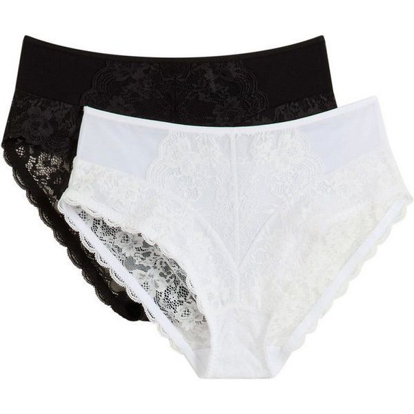 bonprix Maxislip (Packung, 2-St) im Doppelpack, aus Polyamid und Elasthan, elastisch