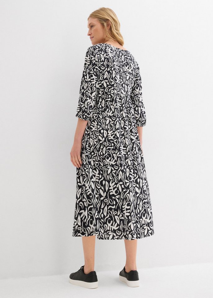 bonprix Midikleid aus Viskose, Midilänge, Regular Fit, mit Taschen – Bild 2 von 5