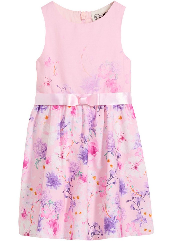 bonprix Midikleid regular fit, aus Baumwolle, festlicher Stil, mit Blumendruck, ärmellos – Bild 4 von 4